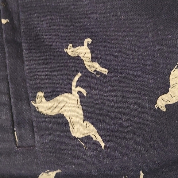 𝅺ann TAYLOR LOFT Horse/zebra novelty shorts linen blend size 4 - Picture 3 of 5